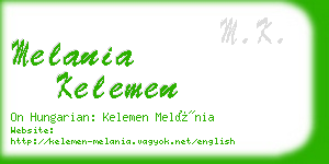 melania kelemen business card